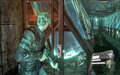 Once they are dead, jump down through the nearby hole - Chapter 2 - Underground Laboratory | Leons campaign - Leons campaign - Resident Evil 6 Game Guide