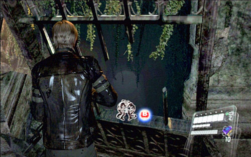 After getting to the land, check nearby vases and open the gate - Chapter 3 - The Underground Lake | Leons campaign - Leons campaign - Resident Evil 6 Game Guide