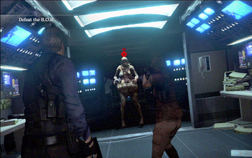 Already at the beginning of the level youll be attacked by the beast, well know from the cathedral - Chapter 4 - The Plane | Leons campaign - Leons campaign - Resident Evil 6 Game Guide