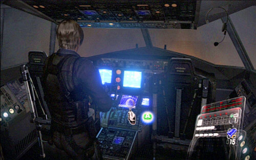 After the fight go to the rudder and examine it with A - Chapter 4 - The Plane | Leons campaign - Leons campaign - Resident Evil 6 Game Guide
