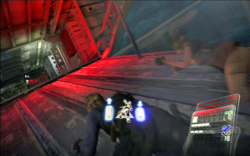 After opening the luggage compartment, Leon and Helena will have to go back inside the plane - Chapter 4 - The Plane | Leons campaign - Leons campaign - Resident Evil 6 Game Guide