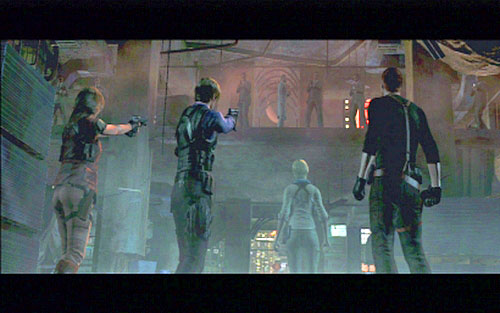 When it is over, you have to go down the stairs - Chapter 4 - The Laboratory | Leons campaign - Leons campaign - Resident Evil 6 Game Guide