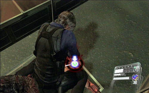 After a short cut-scene go back inside the train and wait for your enemy - Chapter 4 - Meeting Simmons | Leons campaign - Leons campaign - Resident Evil 6 Game Guide