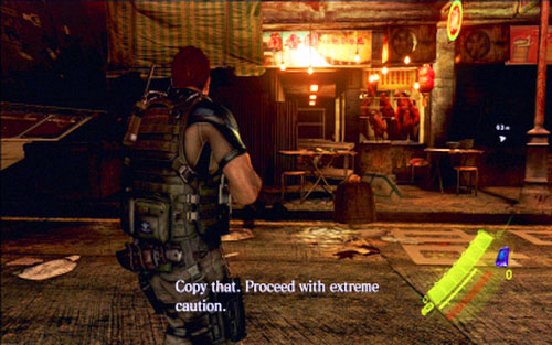 A first opponent awaits you there - Chapter 1 - City Alleys | Chriss campaign - Chriss campaign - Resident Evil 6 Game Guide