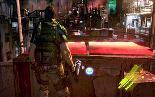 Once you get there, youll be attacked by large group of enemies - Chapter 1 - The Shootout on The Rooftop | Chriss campaign - Chriss campaign - Resident Evil 6 Game Guide