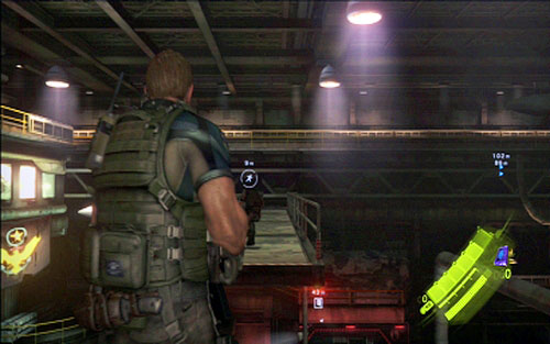 When you see that one of stairs starts to move up, quickly run on the other stairs and then throw Piers to the other side of the path - Chapter 4 - The Hold | Chriss campaign - Chriss campaign - Resident Evil 6 Game Guide