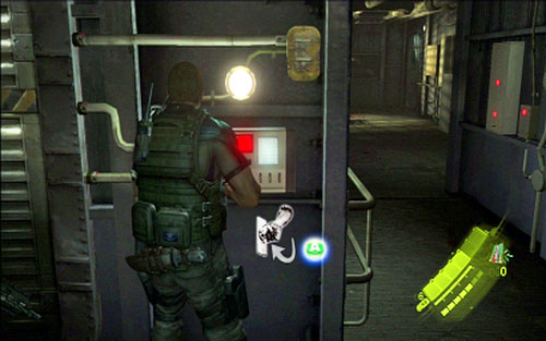 Once you get to the destination, move to the lock blocking the door - Chapter 4 - The Triple Lock | Chriss campaign - Chriss campaign - Resident Evil 6 Game Guide