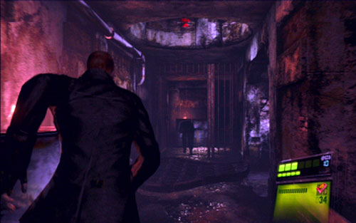 During your march through the corridors, kill enemies along your way and watch out for round holes in the ceiling - Chapter 1 - The Clash with B.O.W. | Jakes campaign - Jakes campaign - Resident Evil 6 Game Guide