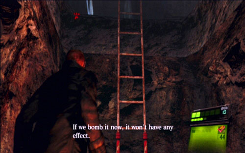 Go forwards until you reach a second ladder - Chapter 1 - The Clash with B.O.W. | Jakes campaign - Jakes campaign - Resident Evil 6 Game Guide