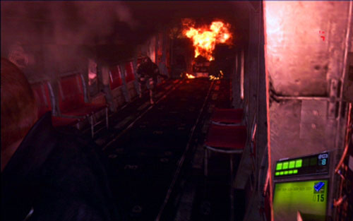 You have to survive until the plane gets on fire - Chapter 1 - On The Plane | Jakes campaign - Jakes campaign - Resident Evil 6 Game Guide