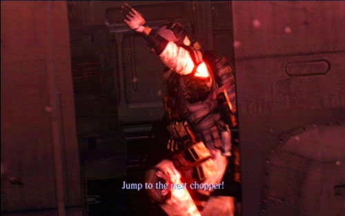 After that jump along with your companion to the other machine - Chapter 1 - On The Plane | Jakes campaign - Jakes campaign - Resident Evil 6 Game Guide