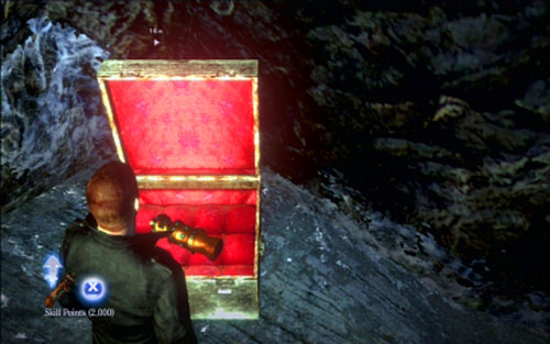 Climb it up and open the crate with skill points - Chapter 2 - The Frozen Cavern | Jakes campaign - Jakes campaign - Resident Evil 6 Game Guide