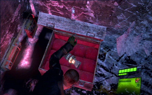 Before you enter a small maze on the right, go straight ahead to the very end - Chapter 2 - Encountering Ustanak Again | Jakes campaign - Jakes campaign - Resident Evil 6 Game Guide