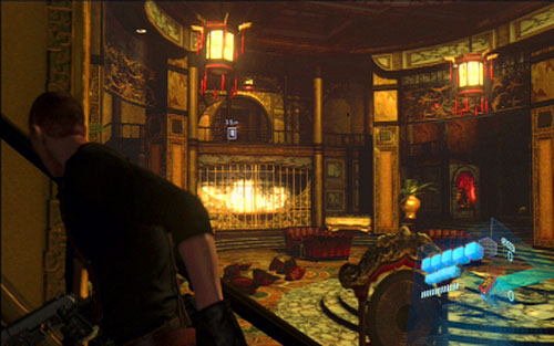 A door upstairs is your target now - Chapter 3 - The Battle With The Tank | Jakes campaign - Jakes campaign - Resident Evil 6 Game Guide