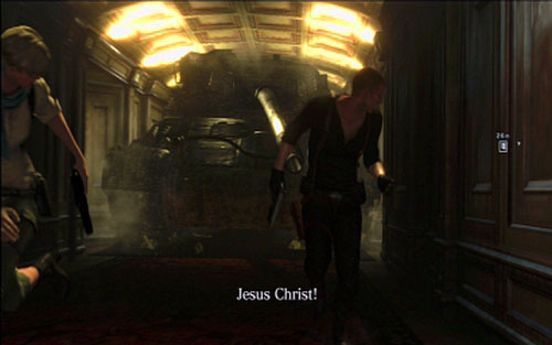 Moments later the escape sequence from the tank begins - Chapter 3 - The Battle With The Tank | Jakes campaign - Jakes campaign - Resident Evil 6 Game Guide