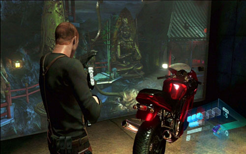 Youll find there a motorbike guarded by a group of enemies - Chapter 3 - The Battle With The Tank | Jakes campaign - Jakes campaign - Resident Evil 6 Game Guide