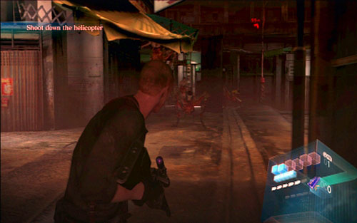 Together go through the door and enter the square - Chapter 4 - Fighting With The Helicopter | Jakes campaign - Jakes campaign - Resident Evil 6 Game Guide