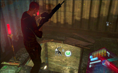 After the fight approach the large hole and jump inside - Chapter 4 - Fight With Ustanak | Jakes campaign - Jakes campaign - Resident Evil 6 Game Guide