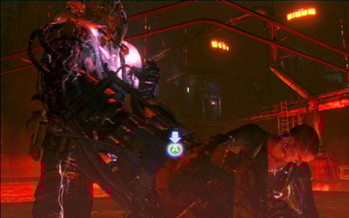 When the opponent is finally knocked down, approach him together with your companion and follow on-screen instructions, thus getting to the final stage of the fight - Chapter 5 - The Final Fight With Ustanak | Jakes campaign - Jakes campaign - Resident Evil 6 Game Guide