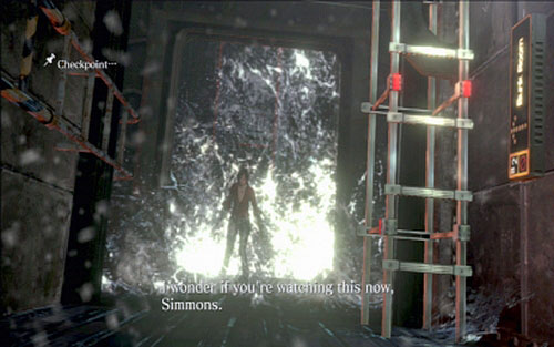 A bit further water wave will start chasing you - Chapter 1 - Ship Corridors | Adas campaign - Adas campaign - Resident Evil 6 Game Guide