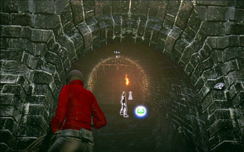 Behind it youll find a bar, on which you have to use the zipline, and the ladder leading to the surface - Chapter 2 - Cemetery Puzzles | Adas campaign - Adas campaign - Resident Evil 6 Game Guide