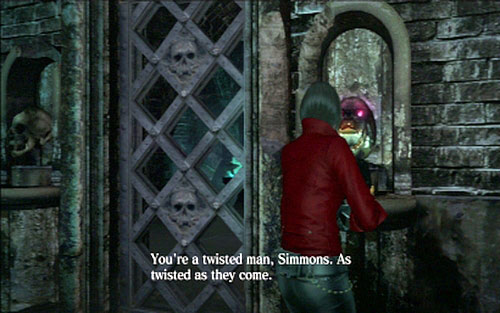 When you place the artifact inside the eye-socket, youll unlock the passage to the crate with the last artifact fragment - Chapter 2 - Last Fragment of The Key | Adas campaign - Adas campaign - Resident Evil 6 Game Guide