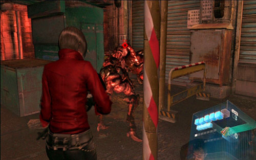 During the fight keep the distance and watch out for zombies roaming around the place - Chapter 3 - Chainsaw Mutant | Adas campaign - Adas campaign - Resident Evil 6 Game Guide