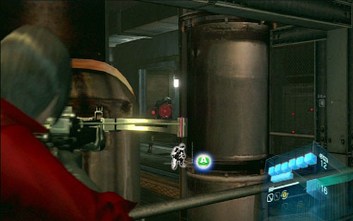 Another one awaits you behind the hatch at the end of the corridor - Chapter 4 - Triple Lock | Adas campaign - Adas campaign - Resident Evil 6 Game Guide