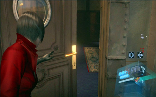 Once youre done return to the corridor and then turn right twice - Chapter 4 - Three Fragments of Code | Adas campaign - Adas campaign - Resident Evil 6 Game Guide