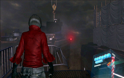 When you leave the helicopter, use the zipline to jump to the adjacent building - Chapter 5 - The Final Fight | Adas campaign - Adas campaign - Resident Evil 6 Game Guide