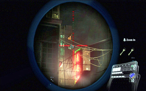 But before you do it, take a sniper rifle and look a bit to the right - Chapter IV | Emblems - Leon - Emblems - Leon - Resident Evil 6 Game Guide