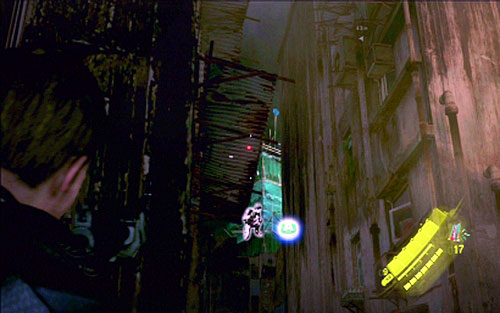 Before you kill him, look to the very right and up - Chapter I | Emblems - Chris - Emblems - Chris - Resident Evil 6 Game Guide