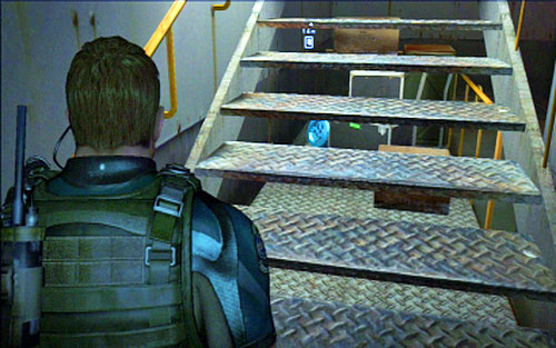 Climb it up and then start going up the stairs - Chapter IV | Emblems - Chris - Emblems - Chris - Resident Evil 6 Game Guide