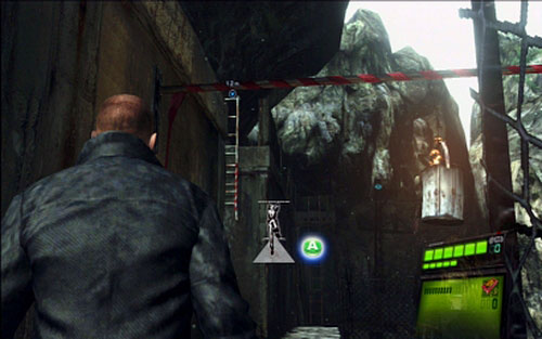 When Jake splits with Sherry for the first time, jump over the abyss and climb up the ladder - Chapter I | Emblems - Jake - Emblems - Jake - Resident Evil 6 Game Guide