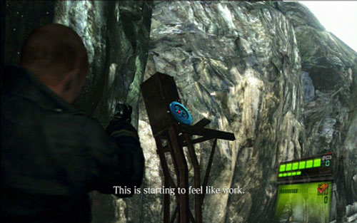 There is a damaged fragment of scaffolding on the right with another symbol hidden on its top - Chapter I | Emblems - Jake - Emblems - Jake - Resident Evil 6 Game Guide