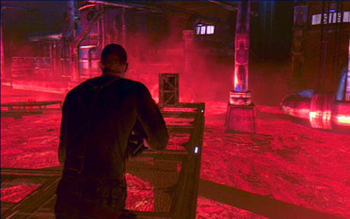 During the fight with Ustanak on the lava room, you will push the heavy crate - Chapter V | Emblems - Jake - Emblems - Jake - Resident Evil 6 Game Guide