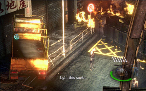 Right after the stage begins, hold LT and aim to the left - Chapter V | Emblems - Ada Wong - Emblems - Ada Wong - Resident Evil 6 Game Guide