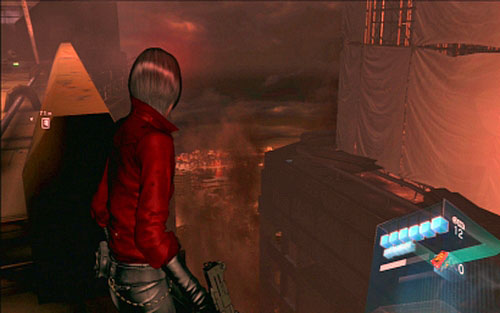 While standing on it look to the right - Chapter V | Emblems - Ada Wong - Emblems - Ada Wong - Resident Evil 6 Game Guide