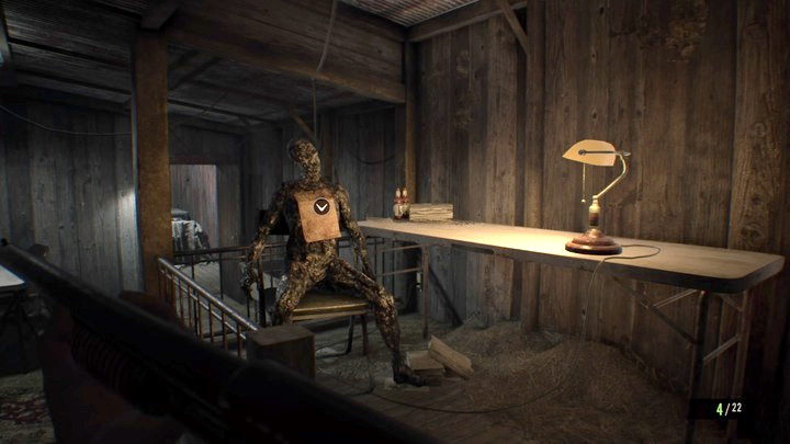 A note attached to the burnt corpse. - Resident Evil 7: Testing Area Map - Secrets - Secrets and Maps - Resident Evil 7 Guide, Walkthrough