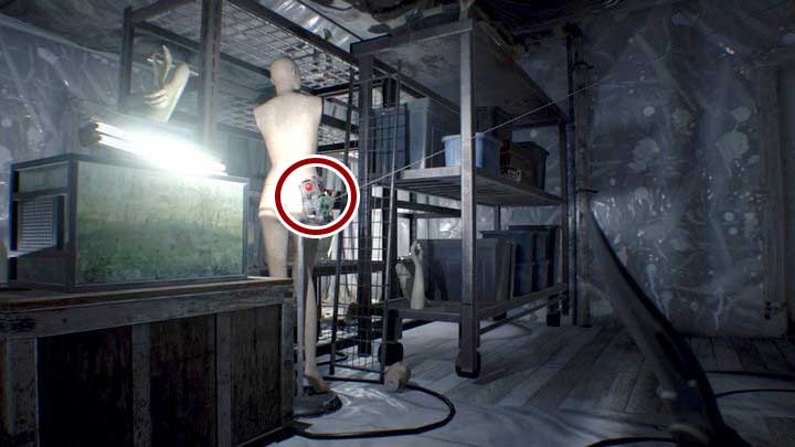 Tripwire bombs - walk under them or destroy them from a distance - Resident Evil 7: Testing area and boat house walktrough - Resident Evil VII Walkthrough - Resident Evil 7 Guide, Walkthrough