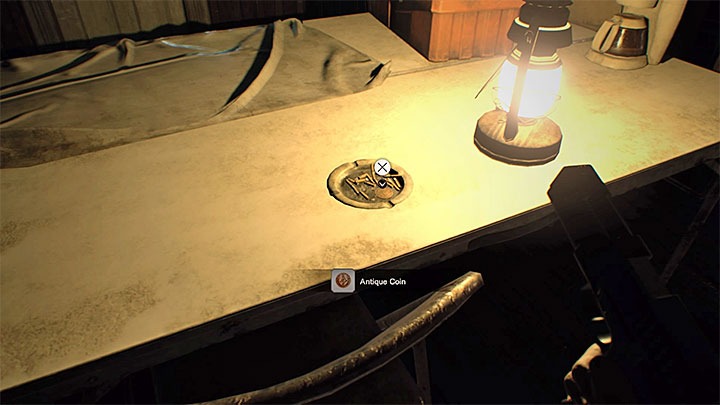 An example of an Antique Coin - Resident Evil 7: Trophy/Achievement Guide - Trophy Guide / Achievement Guide - Resident Evil 7 Guide, Walkthrough