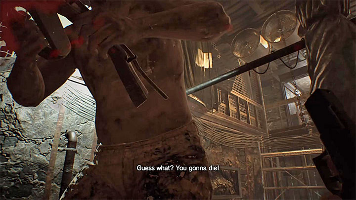 Requirement: Crouch to evade Jacks scissor attack - Resident Evil 7: Trophy/Achievement Guide - Trophy Guide / Achievement Guide - Resident Evil 7 Guide, Walkthrough