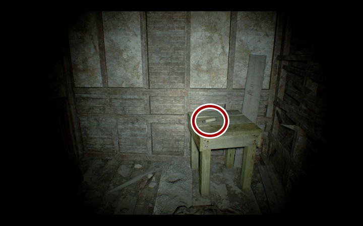 The fuse can only be obtained if you check this place before watching the video tape - Resident Evil 7: Beginning Hour - True Ending - Beginning Hour (demo version walkthrough) - Resident Evil 7 Guide, Walkthrough