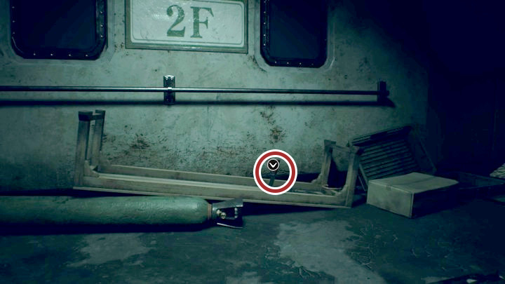 The elevator allows you to choose one of the floors (F1/F2) - Resident Evil 7: Wrecked Ship walktrough - Resident Evil VII Walkthrough - Resident Evil 7 Guide, Walkthrough