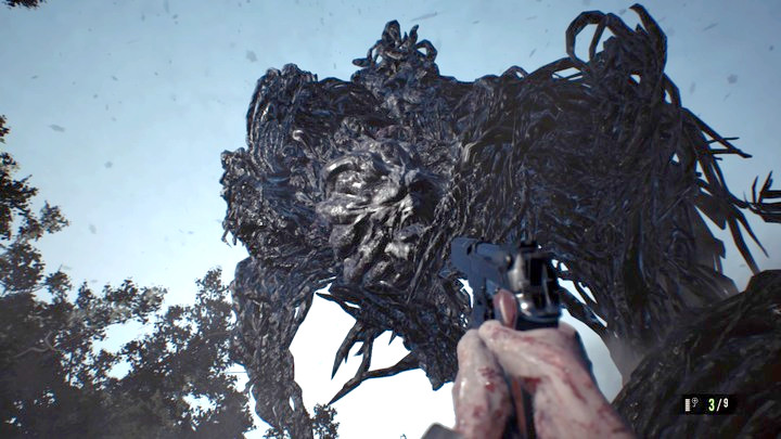 Transformed Eveline - interestingly enough, the encounter is rather easy - Resident Evil 7: Salt Mine | Walktrough - Resident Evil VII Walkthrough - Resident Evil 7 Guide, Walkthrough