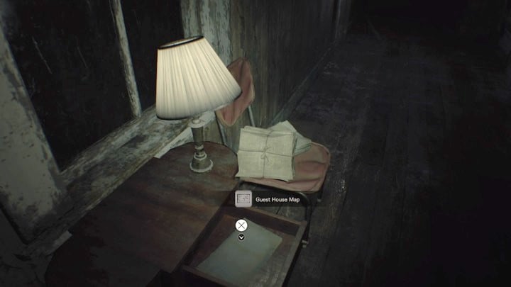 The map of the guest house - Resident Evil 7: Guest House walktrough - Resident Evil VII Walkthrough - Resident Evil 7 Guide, Walkthrough