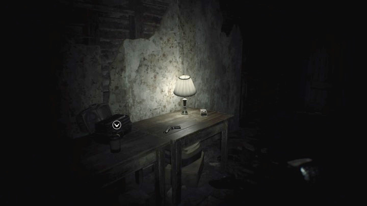 The handgund that you find in the attic is later taken from you - Resident Evil 7: Guest House walktrough - Resident Evil VII Walkthrough - Resident Evil 7 Guide, Walkthrough