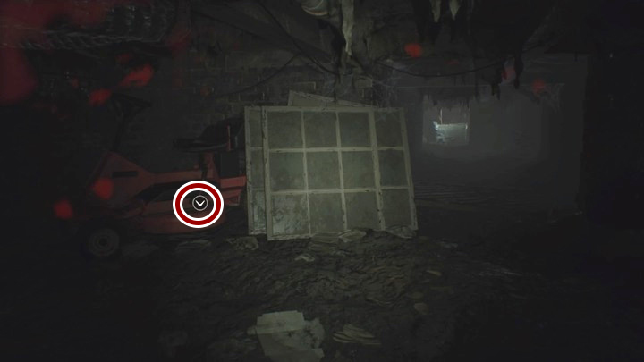 Antique coin in the tunnel - Resident Evil 7: Main House: West Wing walktrough - Resident Evil VII Walkthrough - Resident Evil 7 Guide, Walkthrough
