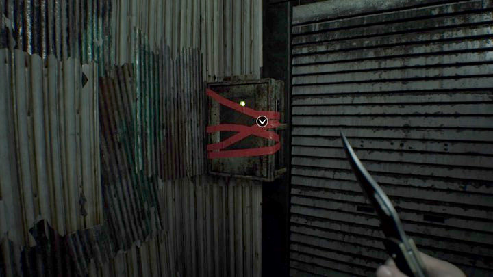 The electric box with the switch that opens the door - Resident Evil 7: Main House: West Wing walktrough - Resident Evil VII Walkthrough - Resident Evil 7 Guide, Walkthrough