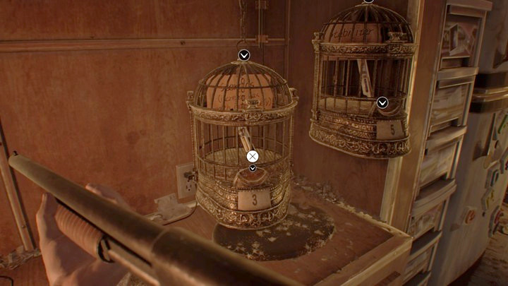 Put the coins into the frames to unlock them and buy items - Resident Evil 7: Yard and the Old House walktrough - Resident Evil VII Walkthrough - Resident Evil 7 Guide, Walkthrough